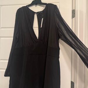 Curvy Sense Black Romper